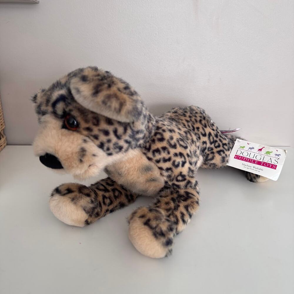Douglas Larry Leopard Plush Stuffed Animal Cat 16" Rare HTF Vintage NEW!